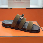 Hermes, Jackson, Women's Slipper, Khaki