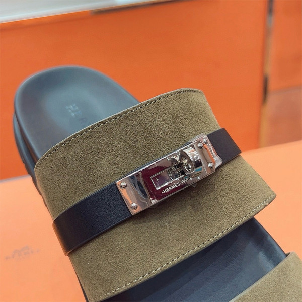 Hermes, Jackson, Women's Slipper, Khaki