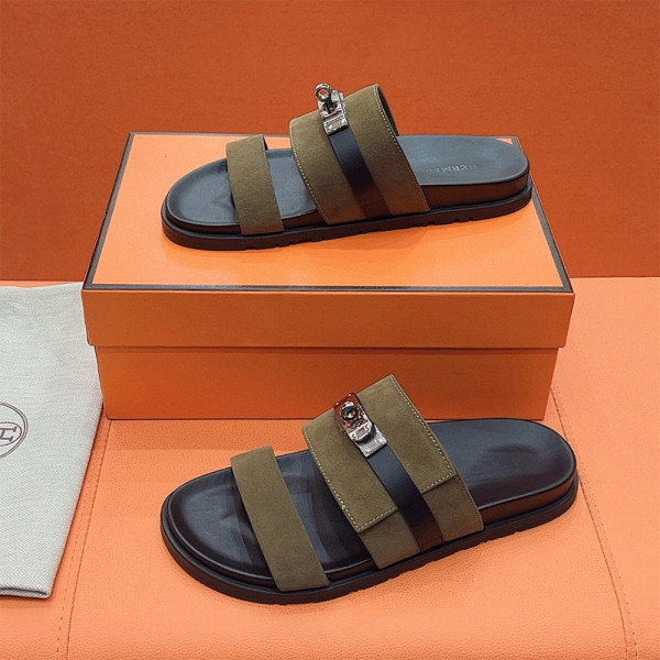 Hermes, Jackson, Women's Slipper, Khaki