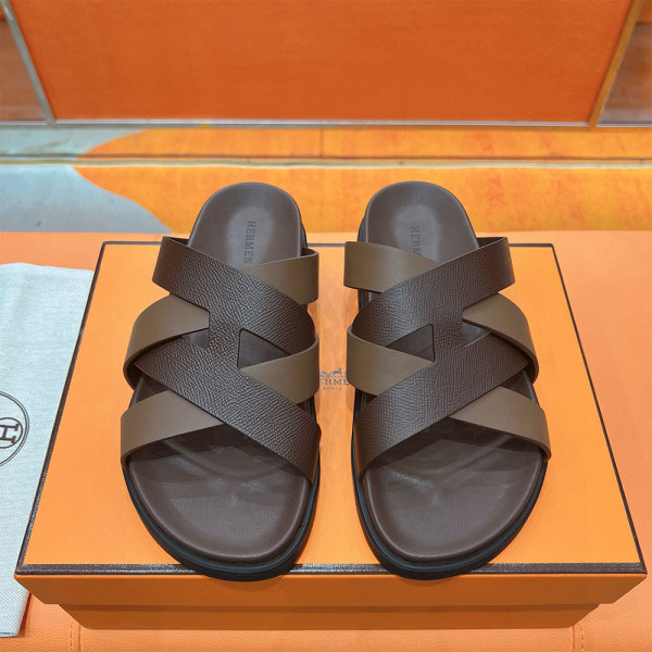 Hermes, Kazimir, Women's Slipper, Brown