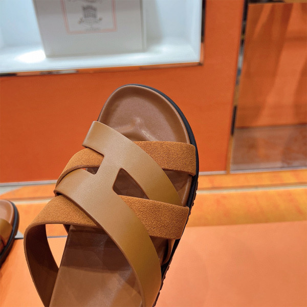 Hermes, Kazimir, Women's Slipper, Camel