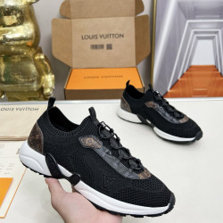 Louis Vuitton, Olympia, Dames Sneakers, Zwart