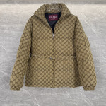 Gucci, Canvas Bomber, Women's Jacket, Brown