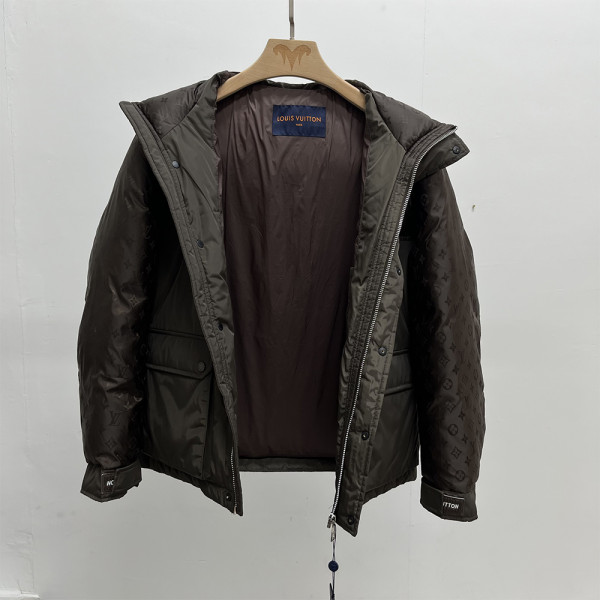 Louis Vuitton, Monogram, Men's Jacket, Brown