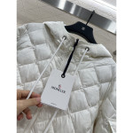 Moncler, Diamond Quilted, Women's Jacket, White