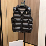 Moncler, Men's Vest, Black
