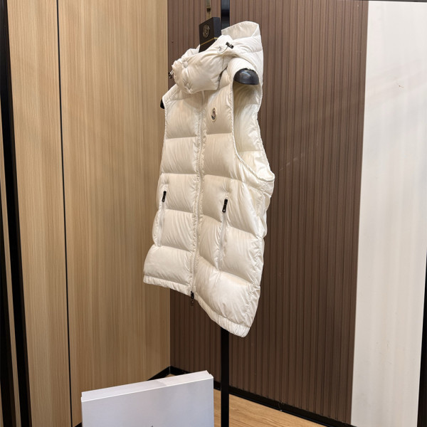 Moncler, Heren Bodywarmer, Wit