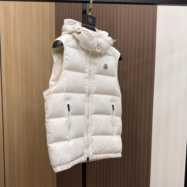 Moncler, Heren Bodywarmer, Wit