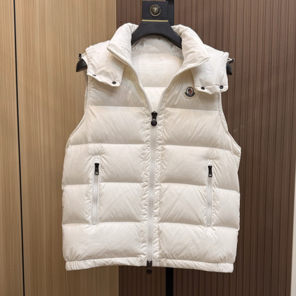 Moncler, Heren Bodywarmer, Wit
