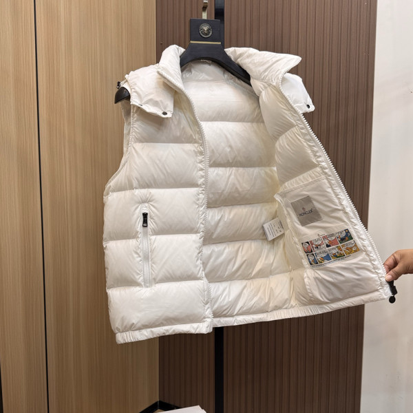 Moncler, Heren Bodywarmer, Wit