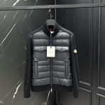 Moncler, Padded, Men's Cardigan, Black Moncler, Padded, Men's Cardigan, Black