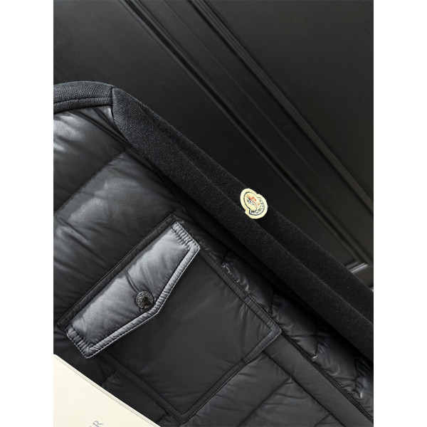 Moncler, Padded, Men's Cardigan, Black Moncler, Padded, Men's Cardigan, Black
