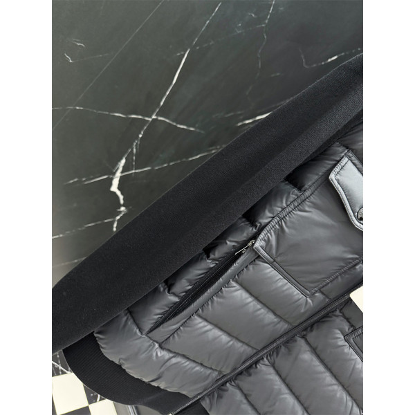 Moncler, Padded, Men's Cardigan, Black Moncler, Padded, Men's Cardigan, Black
