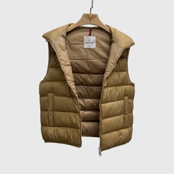 Moncler, Contrin, Men's Vest, Camel