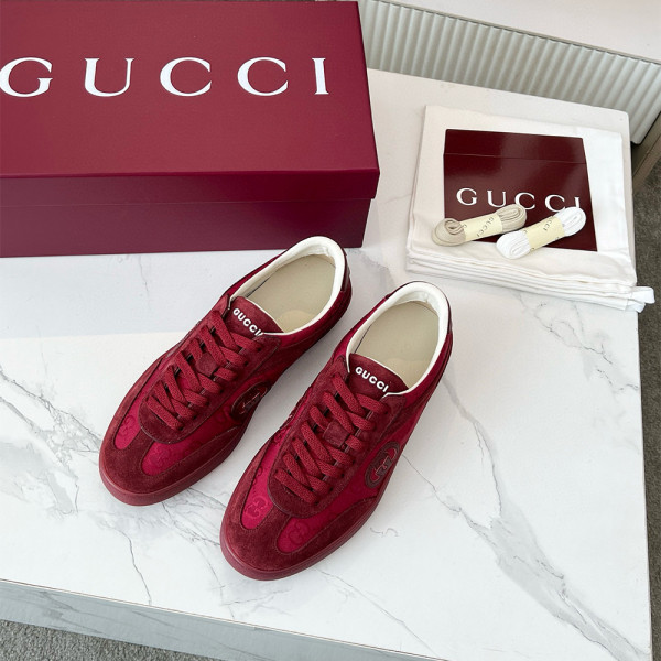 Gucci, G75, Dames Sneakers, Rood
