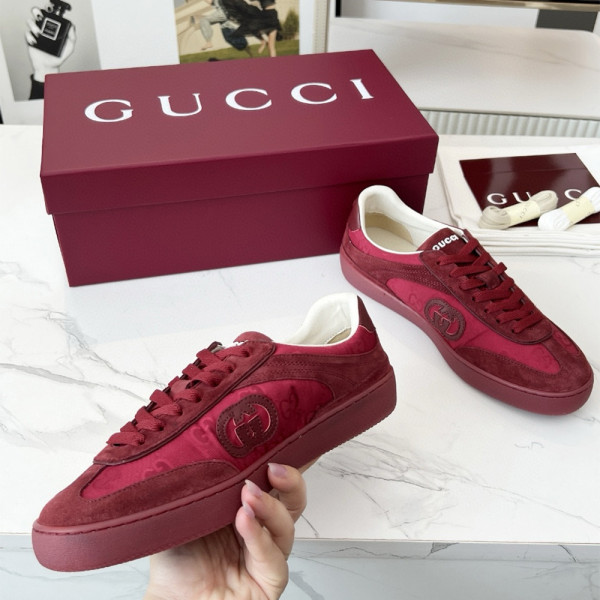 Gucci, G75, Dames Sneakers, Rood