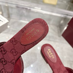 Gucci, GG, Women's Slipper, Burgundy