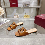 Gucci, GG, Dames Slipper, Bruin