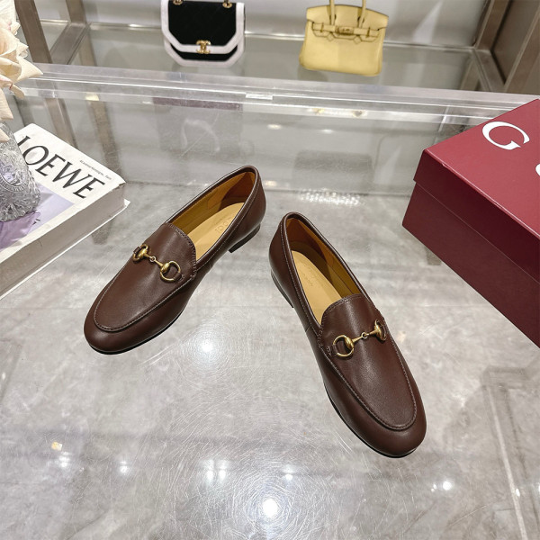 Gucci, Jordaan, Women's Loafer, Brown