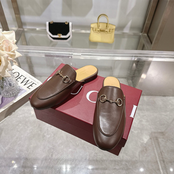 Gucci, Princetown, Women's Slipper, Brown