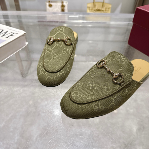 Gucci, Princetown, Women's Slipper, Khaki
