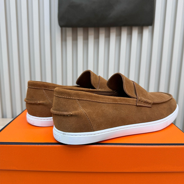 Hermes, Job, Men's Loafer, Brown