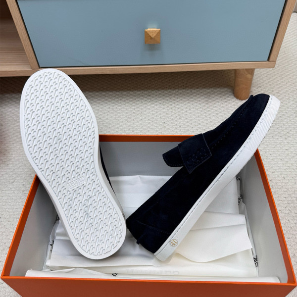 Hermes, Job, Men's Loafer, Navy