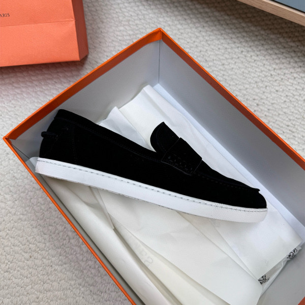 Hermes, Job, Men's Loafer, Black