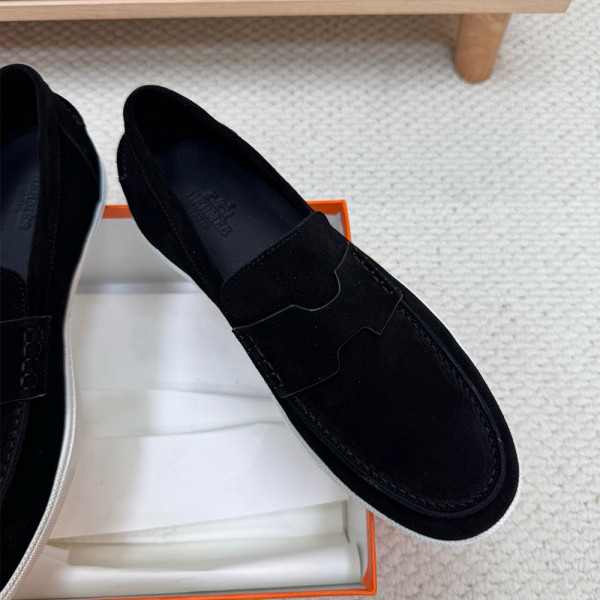 Hermes, Job, Men's Loafer, Black