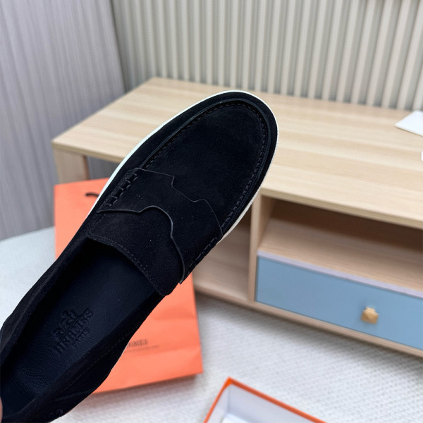 Hermes, Job, Men's Loafer, Black