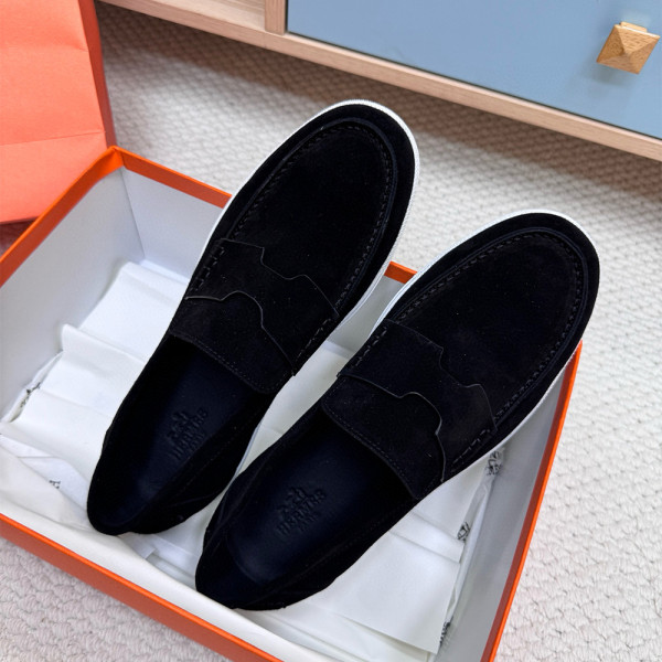 Hermes, Job, Men's Loafer, Black