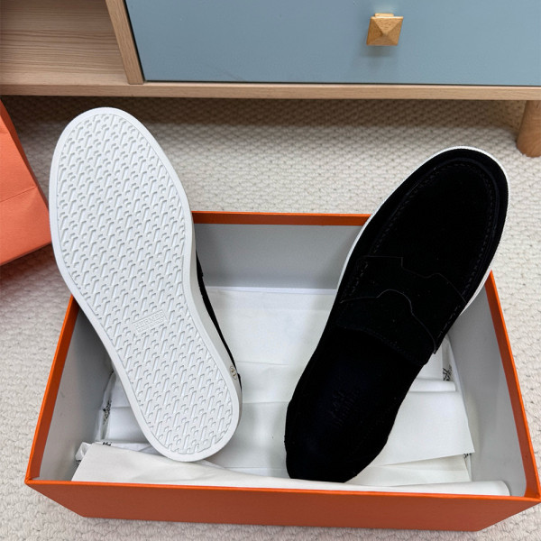 Hermes, Job, Men's Loafer, Black