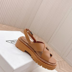 Prada, Women's Sandal, Brown