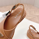 Prada, Women's Sandal, Brown