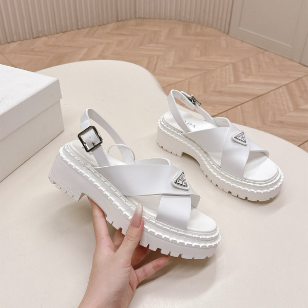 Prada, Women's Sandal, White