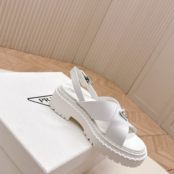 Prada, Women's Sandal, White