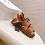 Prada, Women's Sandal, Brown