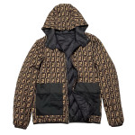 Fendi, Reversible, Men's Jacket, Brown