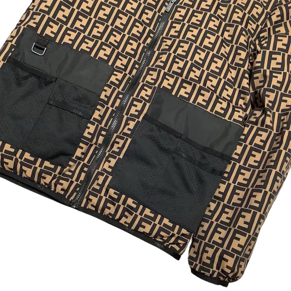 Fendi, Reversible, Men's Jacket, Brown
