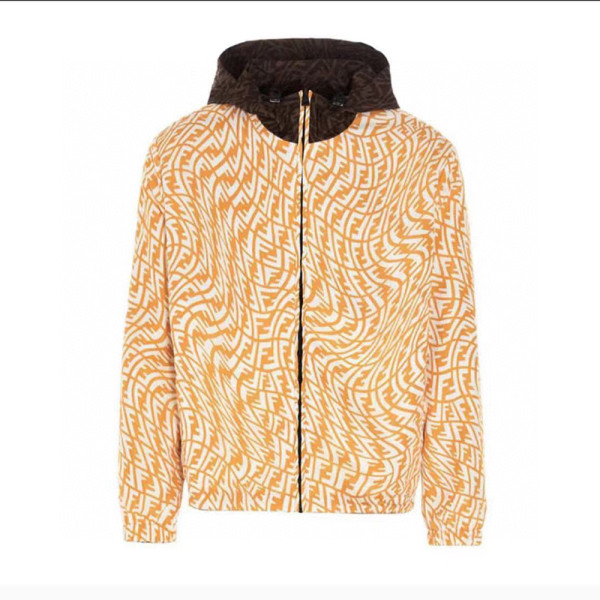 Fendi, Reversible, Men's Jacket, Brown