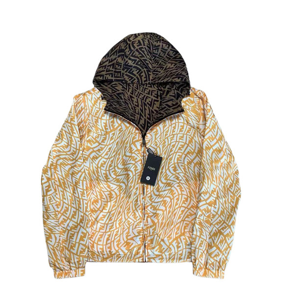Fendi, Reversible, Men's Jacket, Brown