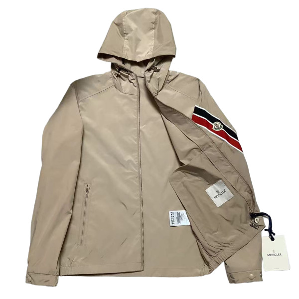 Moncler, Taupe Claut, Men's Jacket, Camel