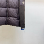 Moncler, Padded, Men's Cardigan, Brown Moncler, Padded, Men's Cardigan, Brown