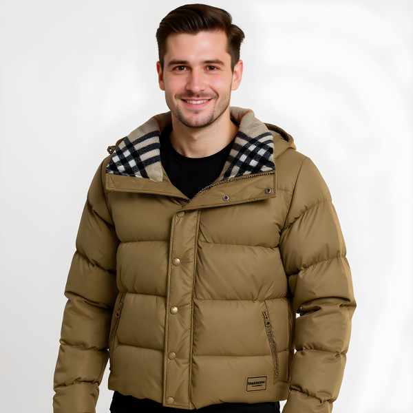 Burberry, Puffer Nylon, Men's Jacket, Camel