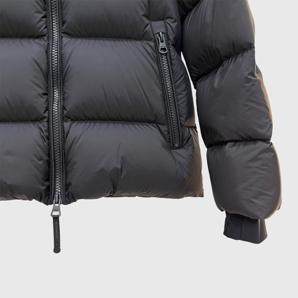 Burberry, Puffer Nylon, Heren Jas, Zwart