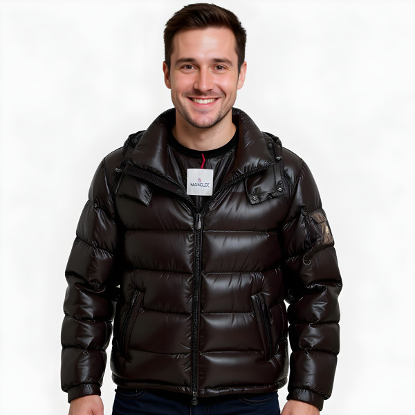 Moncler, Maya, Men's Jacket, Chocolate