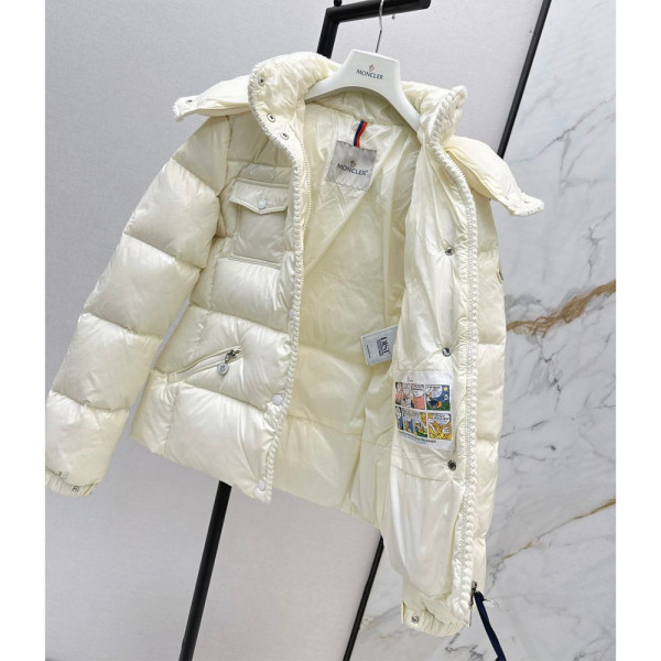 Moncler, Glareins Braided, Women's Jacket, Beige