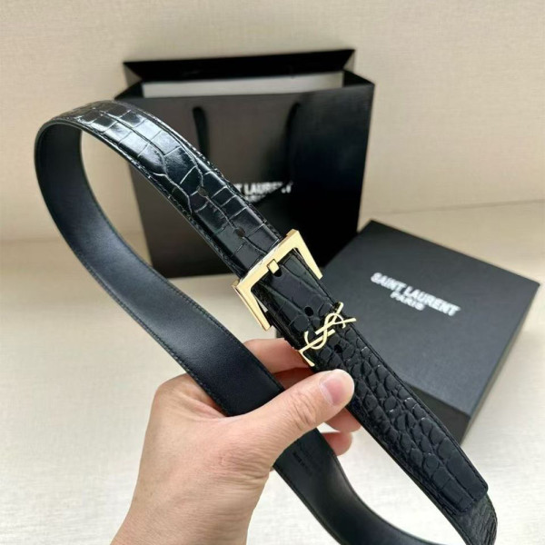 Yves Saint Laurent, Unisex Belt, Black