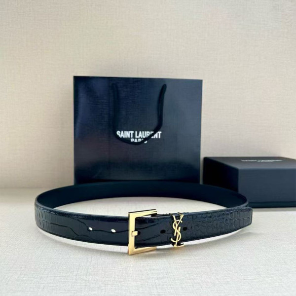 Yves Saint Laurent, Unisex Belt, Black