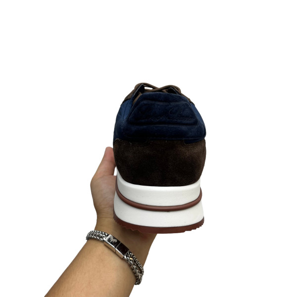 Loro Piana, Weekend Walk, Men's Sneaker, Navy Brown
